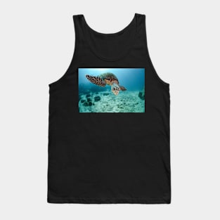 koh tao, white rock, hawksbill turtle Tank Top